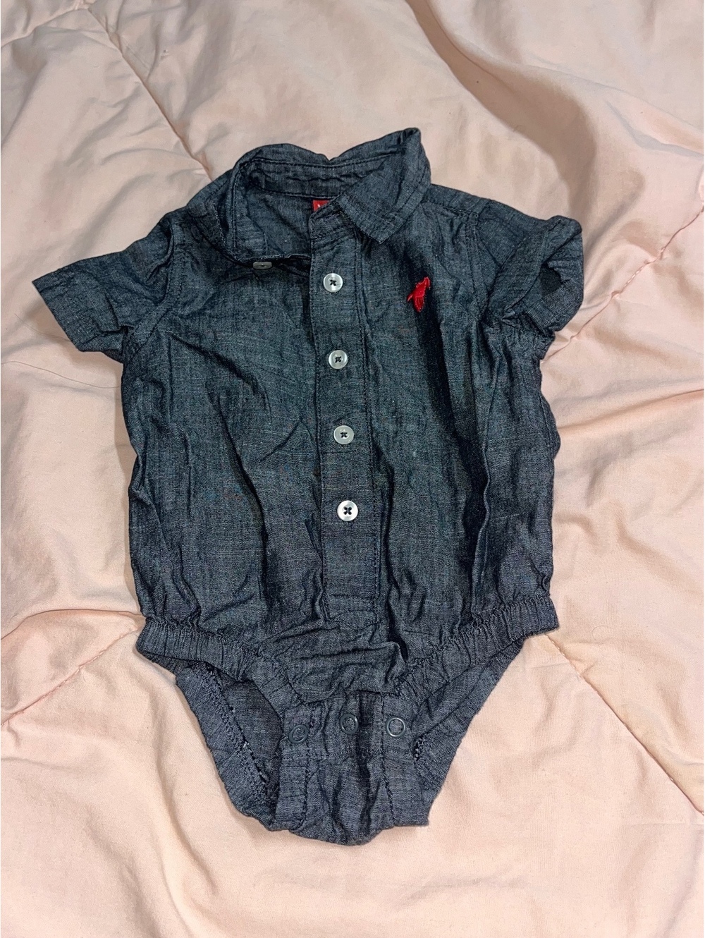 Wrangler Baby Denim One-Piece Bodysuit 6-9 Months